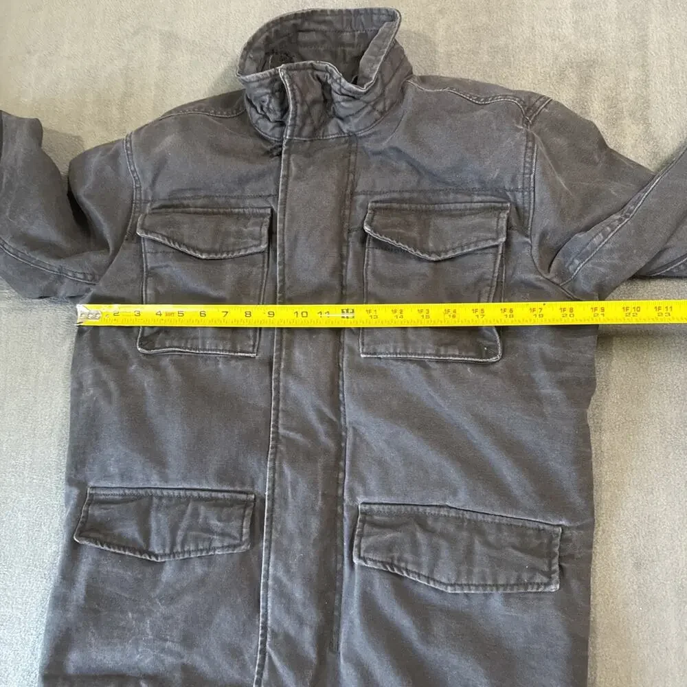 American Eagle Outfitters Men S AEO Military Utility Field Workwear Jacket Black